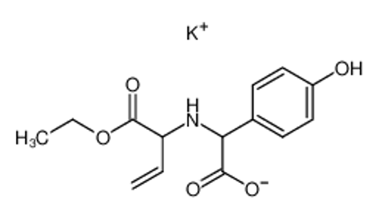Изображение D(-)-p-hydroxy-N-(1-ethoxycarbonyl-2-propenyl)-alpha-aminophenylacetic acid potassium salt