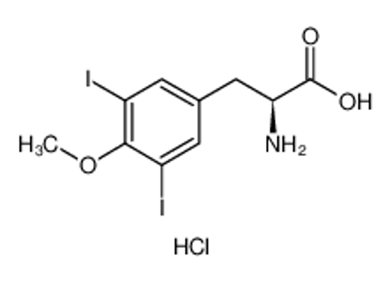 Изображение Alanine, 3-(3,5-diiodo-4-methoxyphenyl)-, L, hydrochloride