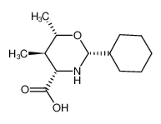 Изображение (2R,4S,5R,6S)-2-cyclohexyl-5,6-dimethyl-tetrahydro-2H-1,3-oxazin-4-carboxylic acid