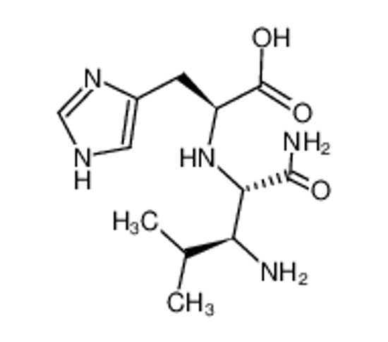 Picture of (1S,2S)-N-<2-amino-1-(aminocarbonyl)-3-methylbutyl>-L-histidine