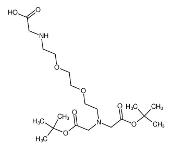 Picture of (2-{2-[2-(Bis-tert-butoxycarbonylmethyl-amino)-ethoxy]-ethoxy}-ethylamino)-acetic acid