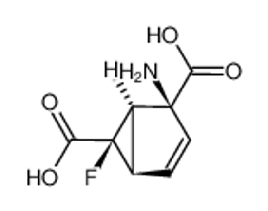 Imagem de (1R,2S,5R,6R)-2-amino-6-fluoro-bicyclo[3.1.0]hex-3-ene-2,6-dicarboxylic acid