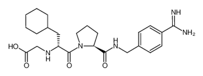Picture of ((R)-1-((S)-2-((4-carbamimidoylbenzyl)carbamoyl)pyrrolidin-1-yl)-3-cyclohexyl-1-oxopropan-2-yl)glycine