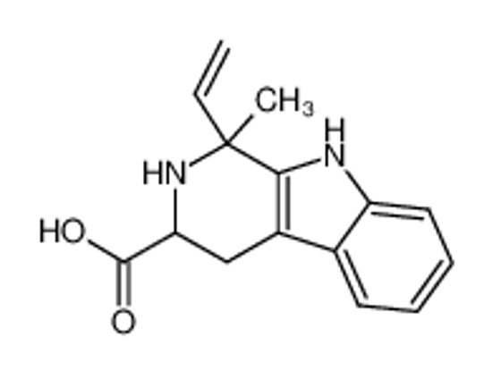Picture of 1-methyl-1-vinyl-1,2,3,4-tetrahydro-β-carboline-3-carboxylic acid