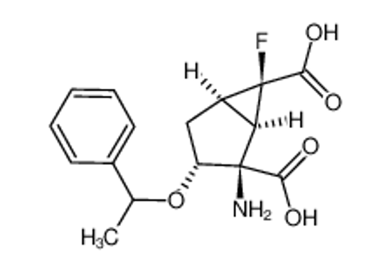 Изображение (1R,2R,3R,5R,6R)-2-amino-6-fluoro-3-(1-phenylethoxy)bicyclo[3.1.0]hexane-2,6-dicarboxylic acid