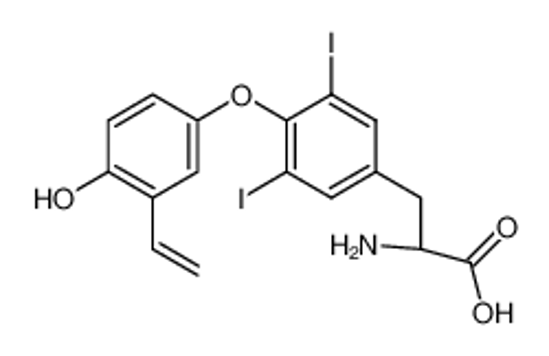 Picture of 2-Amino-3-[4-(4-hydroxy-3-vinyl-phenoxy)-3,5-diiodo-phenyl]-propionic acid