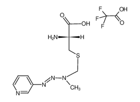 Picture of S-((1-methyl-3-(pyridin-3-yl)triaz-2-en-1-yl)methyl)-L-cysteine compound with 2,2,2-trifluoroacetic acid (1:1)