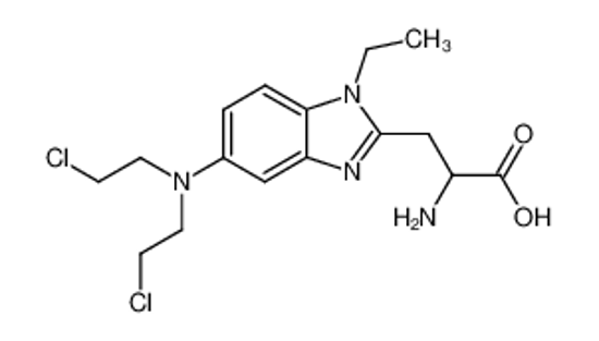Imagem de 2-amino-3-{5-[bis-(2-chloro-ethyl)-amino]-1-ethyl-1H-benzoimidazol-2-yl}-propionic acid