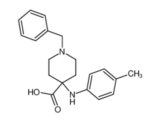 Picture of 4-[(4-methylphenyl)amino]-1-(phenylmethyl)-4-piperidinecarboxylic acid