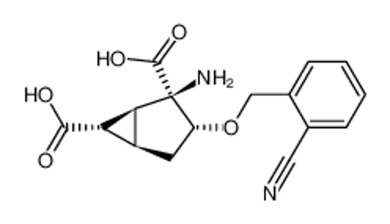 Picture of (1S,2R,3R,5R,6S)-2-amino-3-((2-cyanobenzyl)oxy)bicyclo[3.1.0]hexane-2,6-dicarboxylic acid