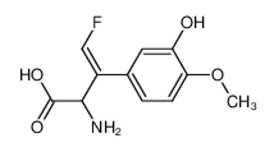 Picture of 2-amino-3-(3'-hydroxy-4'-methoxyphenyl)-4-fluoro-3-butenoic acid