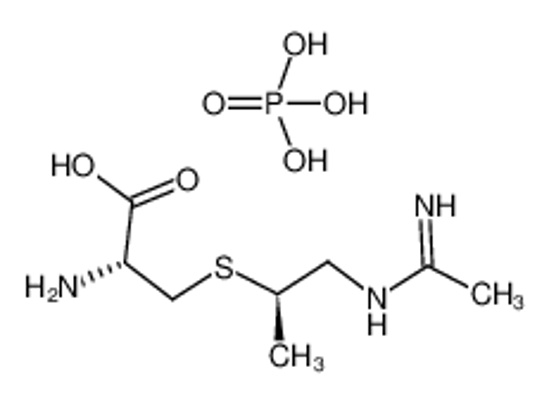 Picture of (2R,5R)-6N-(1-iminoethyl)-2,6-diamino-5-methyl-4-thiohexanoic acid monophosphate