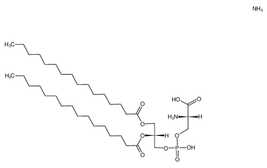 Imagem de Hexadecanoic acid (R)-2-[((S)-2-amino-2-carboxy-ethoxy)-hydroxy-phosphoryloxy]-1-hexadecanoyloxymethyl-ethyl ester; compound with ammonia