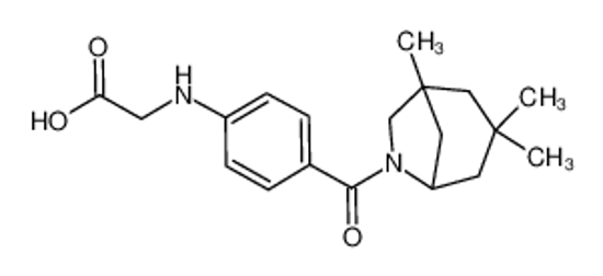 Picture of [4-(1,3,3-trimethyl-6-aza-bicyclo[3.2.1]-octane-6-carbonyl)-phenylamino]-acetic acid