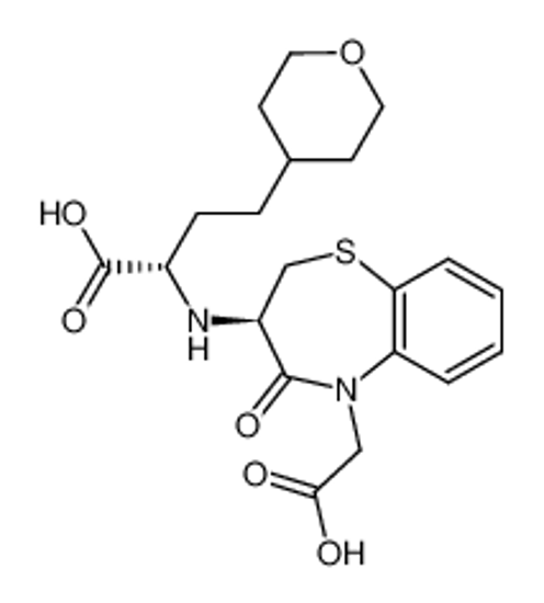 Picture of (S)-2-((R)-5-Carboxymethyl-4-oxo-2,3,4,5-tetrahydro-benzo[b][1,4]thiazepin-3-ylamino)-4-(tetrahydro-pyran-4-yl)-butyric acid