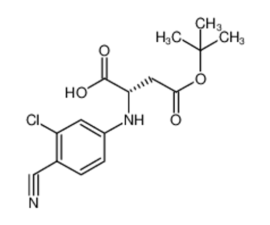 Изображение (2S)-2-[(3-chloro-4-cyanophenyl)amino]-4-[(1,1-dimethylethyl)oxy]-4-oxobutanoic acid