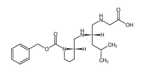 Picture of <S-(R*,R*)>-phenylmethyl 2-<<<1-<<(carboxymethyl)amino>methyl>-3-methylbutyl>amino>methyl>-1-pyrrolidinecarboxylate
