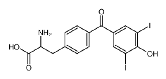 Picture of 4-(4-hydroxy-3,5-diiodo-benzoyl)-phenylalanine