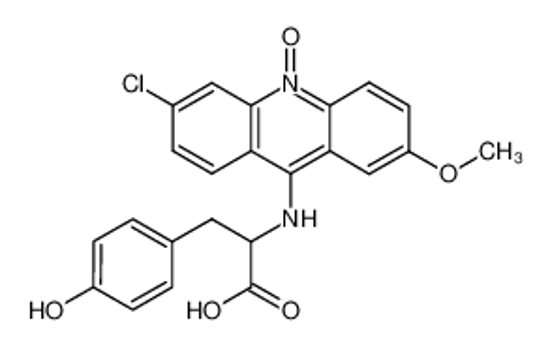 Picture of 2-(6-Chlor-2-methoxy-9-acridyl-amino)-3-(4-hydroxy-phenyl)-propionsaeure-N-oxid