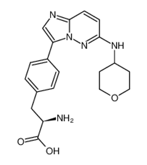 Imagem de (R)-2-amino-3-(4-(6-(tetrahydro-2H-pyran-4-ylamino)imidazo[1,2-b]pyridazin-3-yl)phenyl)propanoic acid