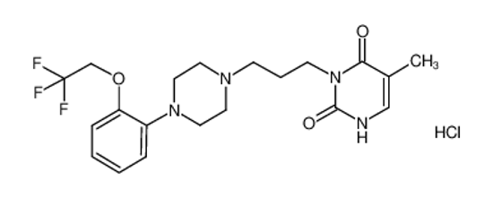 Picture of 3-{3-[4-(2-(2,2,2-trifluoroethoxy)phenyl)piperazin-1-yl]propyl}-5-methyl-2,4(1H,3H)-pyrimidinedione