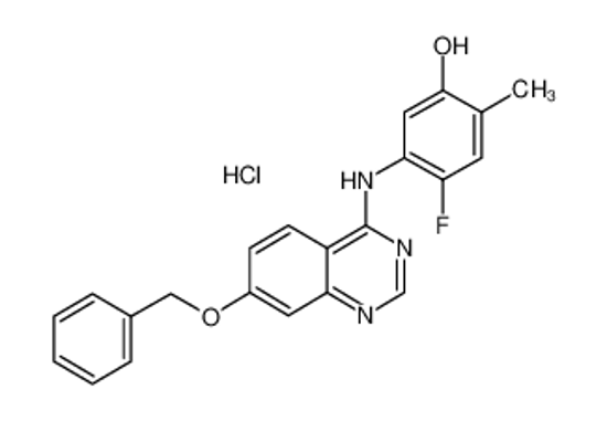 Picture of 5-((7-Benzyloxyquinazolin-4-yl)amino)-4-fluoro-2-methylphenolhydrochloride