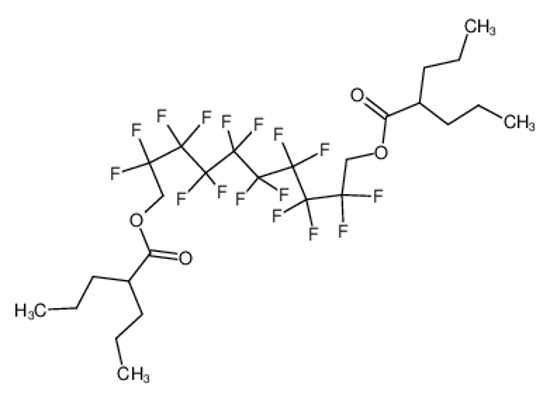 Picture of [2,2,3,3,4,4,5,5,6,6,7,7,8,8,9,9-hexadecafluoro-10-(2-propylpentanoyloxy)decyl] 2-propylpentanoate