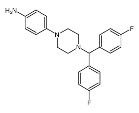 Picture of 4-[4-[bis(4-fluorophenyl)methyl]piperazin-1-yl]aniline