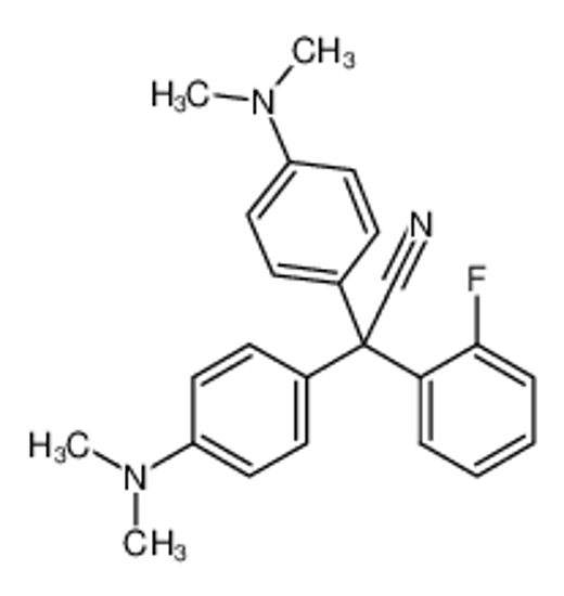 Picture of BIS(4'-N,N-DIMETHYLAMINOPHENYL)-(2-FLUOROPHENYL)ACETONITRILE