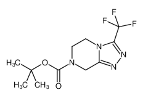 Picture of tert-butyl 3-(trifluoromethyl)-6,8-dihydro-5H-[1,2,4]triazolo[4,3-a]pyrazine-7-carboxylate