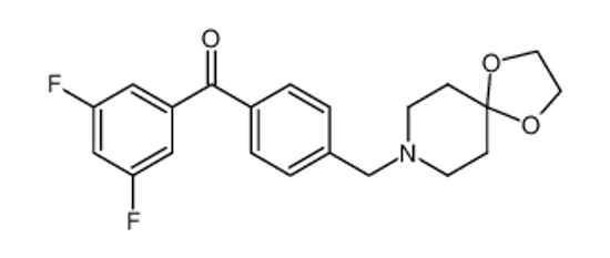 Picture of (3,5-difluorophenyl)-[4-(1,4-dioxa-8-azaspiro[4.5]decan-8-ylmethyl)phenyl]methanone