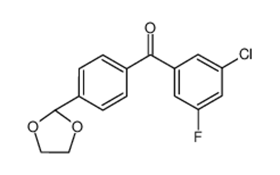 Picture of (3-chloro-5-fluorophenyl)-[4-(1,3-dioxolan-2-yl)phenyl]methanone