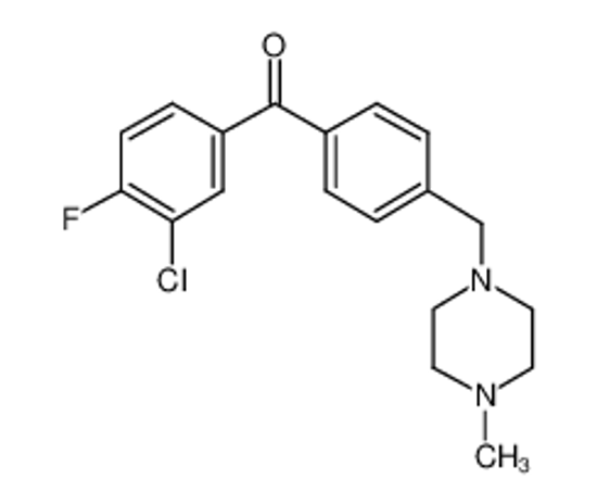 Picture of (3-chloro-4-fluorophenyl)-[4-[(4-methylpiperazin-1-yl)methyl]phenyl]methanone