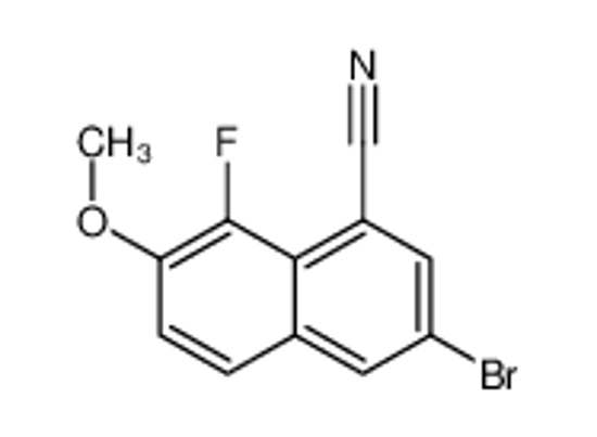 Picture of 3-bromo-8-fluoro-7-methoxynaphthalene-1-carbonitrile