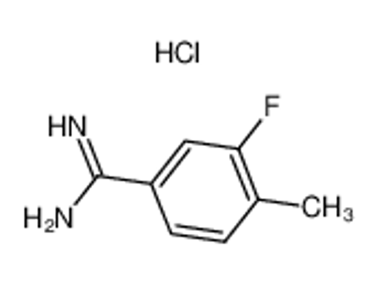 Picture of 3-fluoro-4-methylbenzenecarboximidamide,hydrochloride
