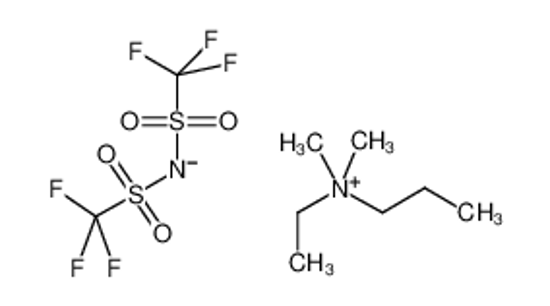 Picture of bis(trifluoromethylsulfonyl)azanide,ethyl-dimethyl-propylazanium