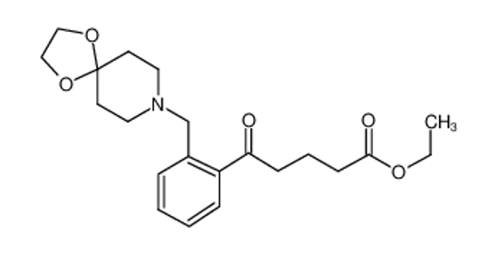 Picture of ethyl 5-[2-(1,4-dioxa-8-azaspiro[4.5]decan-8-ylmethyl)phenyl]-5-oxopentanoate