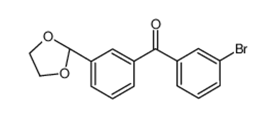 Изображение (3-bromophenyl)-[3-(1,3-dioxolan-2-yl)phenyl]methanone