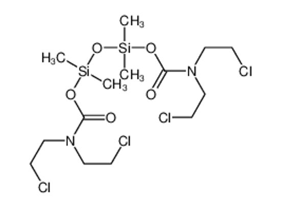 Picture of [[bis(2-chloroethyl)carbamoyloxy-dimethylsilyl]oxy-dimethylsilyl] N,N-bis(2-chloroethyl)carbamate