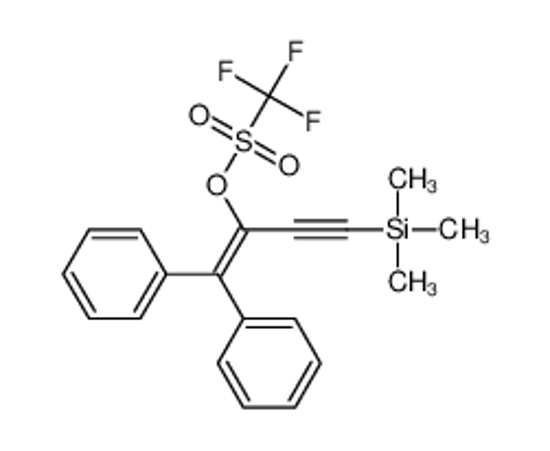 Picture of (1,1-diphenyl-4-trimethylsilylbut-1-en-3-yn-2-yl) trifluoromethanesulfonate
