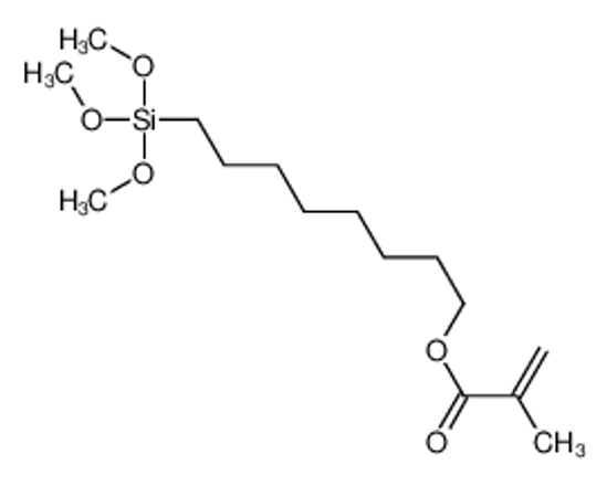 Picture of 8-trimethoxysilyloctyl 2-methylprop-2-enoate