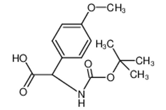 Picture of 2-(4-methoxyphenyl)-2-[(2-methylpropan-2-yl)oxycarbonylamino]acetic acid