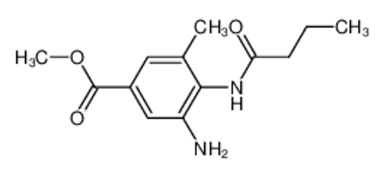 Picture of Methyl 4-(butyrylamino)-5-methyl-3-aminobenzoate