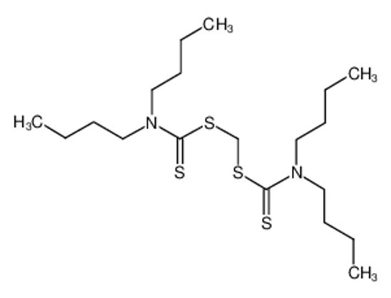 Picture of dibutylcarbamothioylsulfanylmethyl N,N-dibutylcarbamodithioate